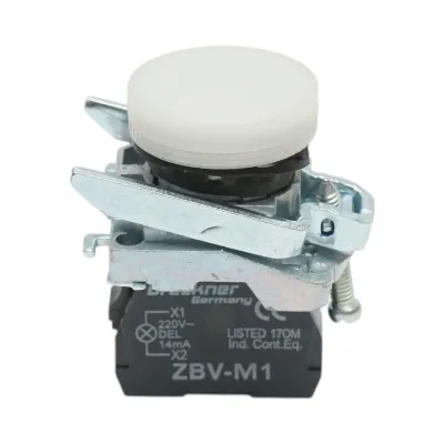 Indicatore di segnale LED bianco 220V, 14mA, TB4 Breckner Germany