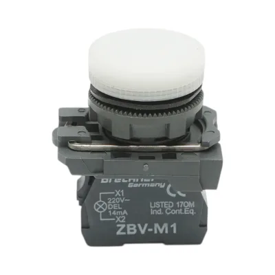 Indicatore di segnale LED bianco 220V, 14mA, TB5 Breckner Germany