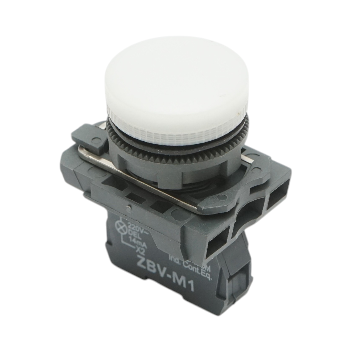 Indicatore di segnale LED bianco 220V, 14mA, TB5 Breckner Germany - immagine 4