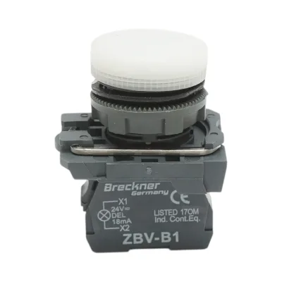 Indicatore di segnale LED bianco 24V, 18mA, TB5 Breckner Germany
