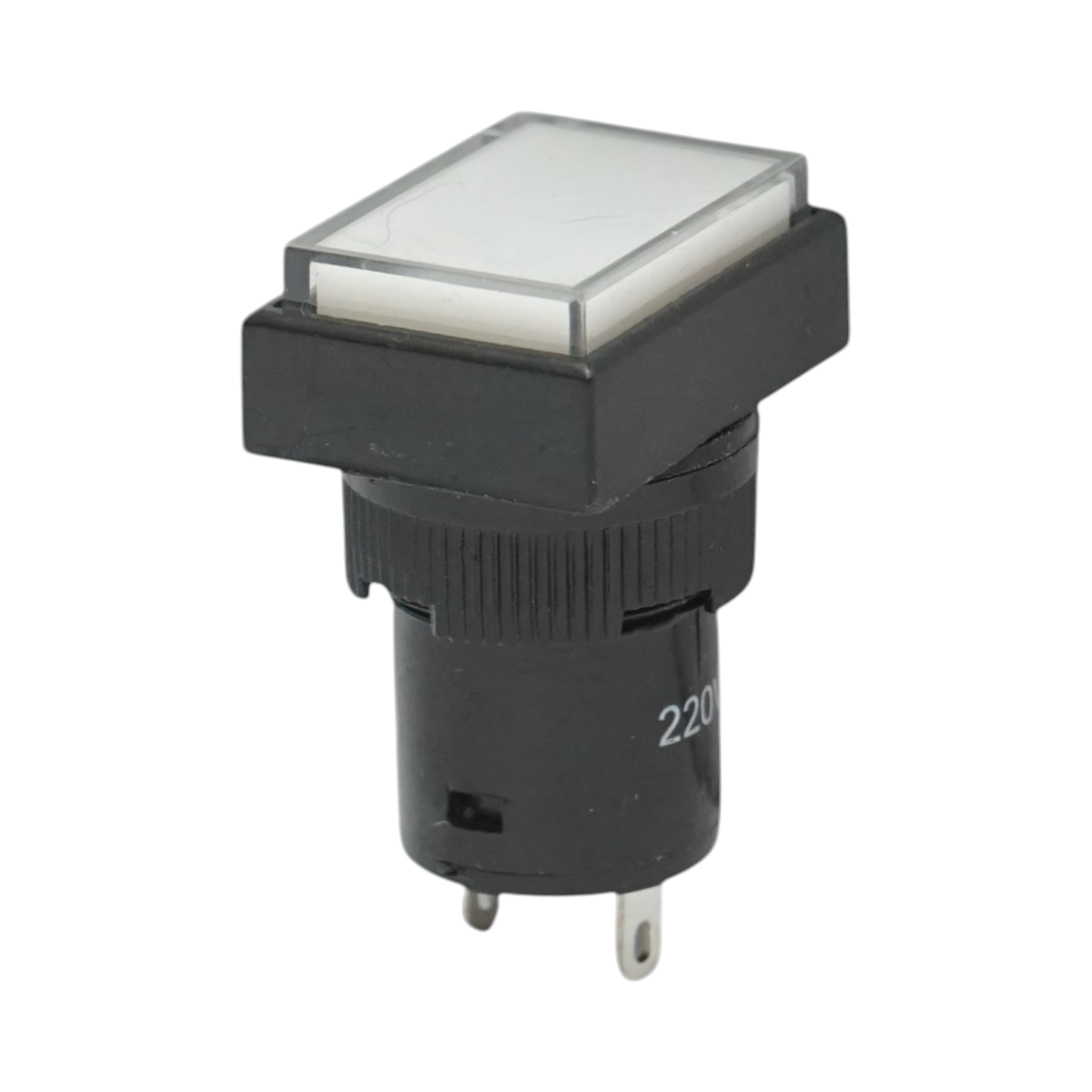 Indicatore di segnale LED industriale bianco 220V Ø 16mm quadrato Breckner Germany