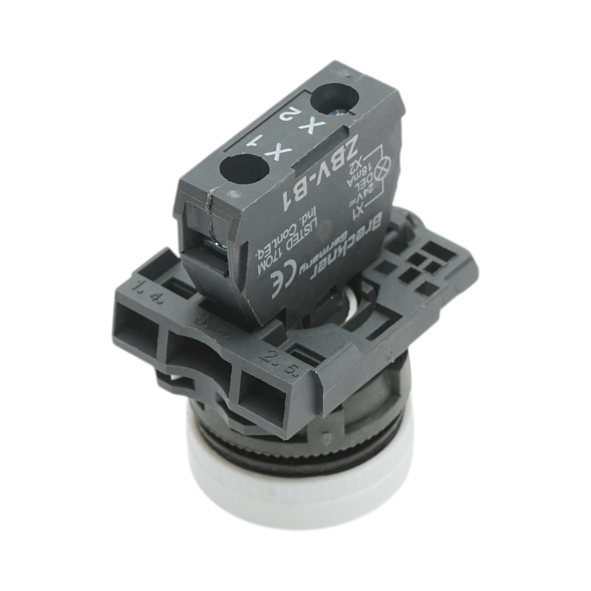 Indicatore di segnale LED rosso 1NO+1NC, 24V, TB5 Breckner Germany - immagine 4