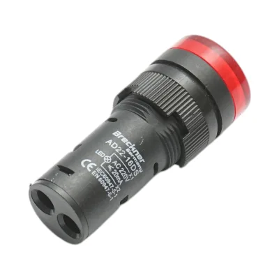 Indicatore di segnale LED rosso 220V AC 16mm Breckner Germany - immagine 3