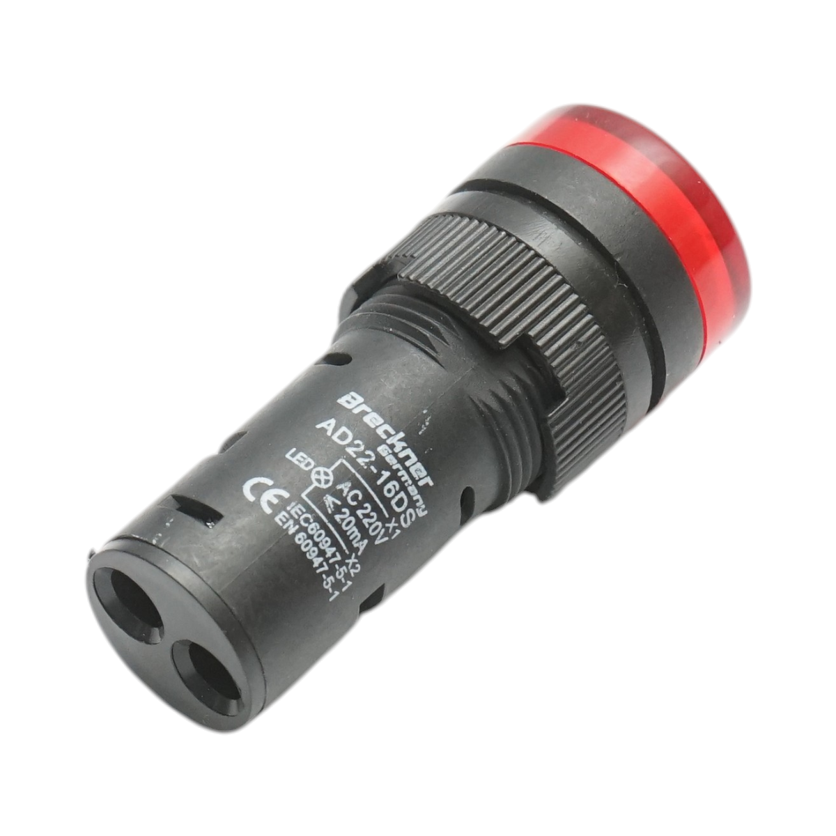Indicatore di segnale LED rosso 220V AC 16mm Breckner Germany - immagine 3