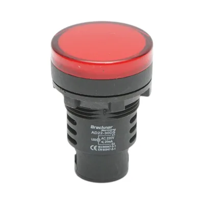 Indicatore di segnale LED rosso 220V AC 30mm Breckner Germany