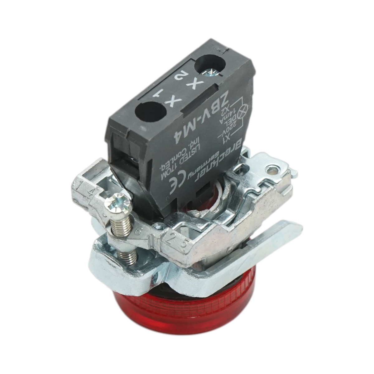 Indicatore di segnale LED rosso 220V, 14mA, TB4 Breckner Germany - immagine 4
