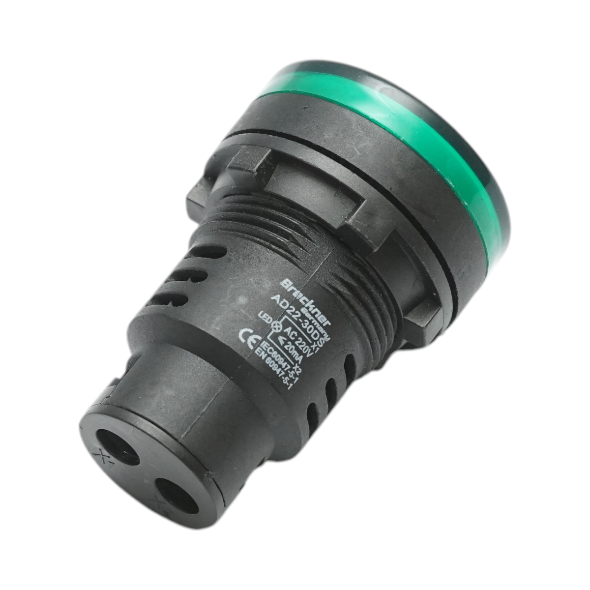 Indicatore di segnale LED verde 220V AC 30mm Breckner Germany - immagine 3