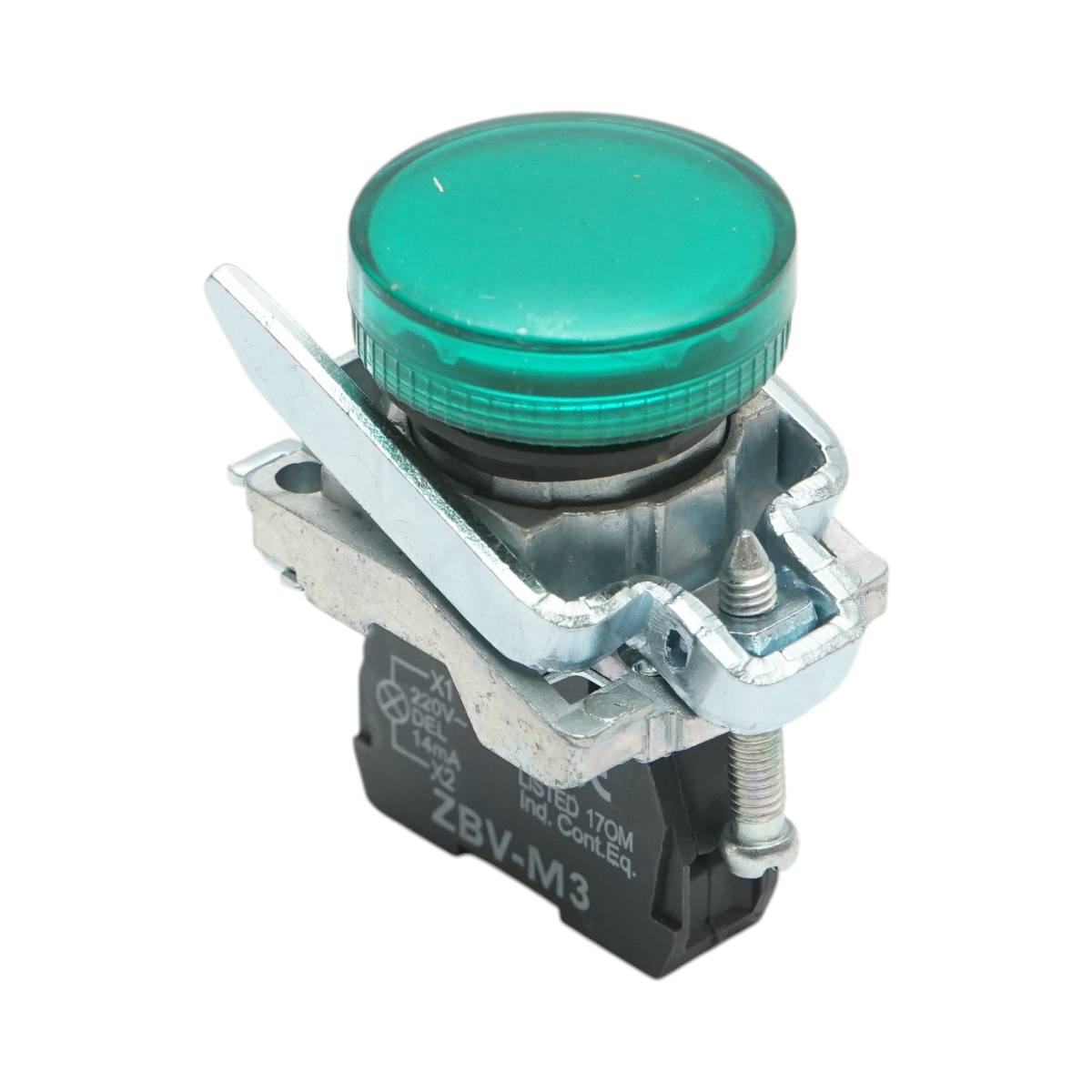 Indicatore di segnale LED verde 220V, 14mA, TB4 Breckner Germany - immagine 4