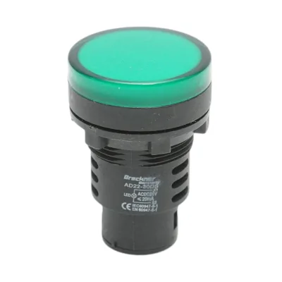 Indicatore di segnale LED verde 24V AC/DC 30mm Breckner Germany