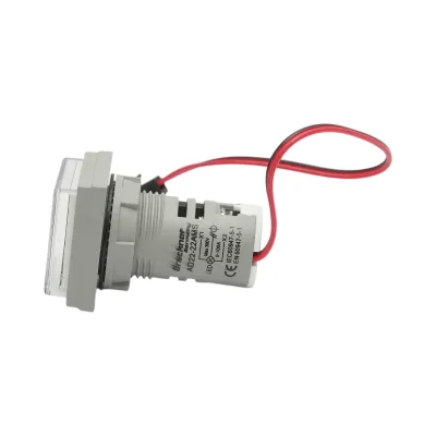Indicatore digitale amperometro a LED bianco 0-100A, 220V/380V Ø 22mm Breckner Germany - immagine 3