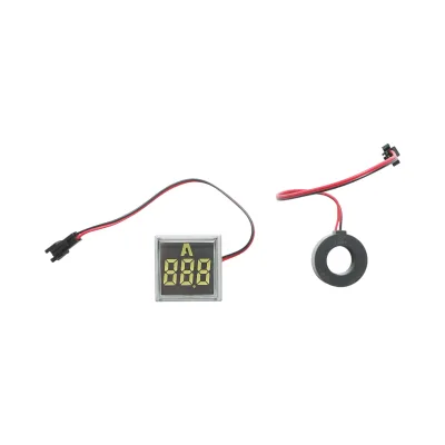 Indicatore digitale amperometro a LED bianco 0-100A, 220V/380V Ø 22mm Breckner Germany - immagine 2