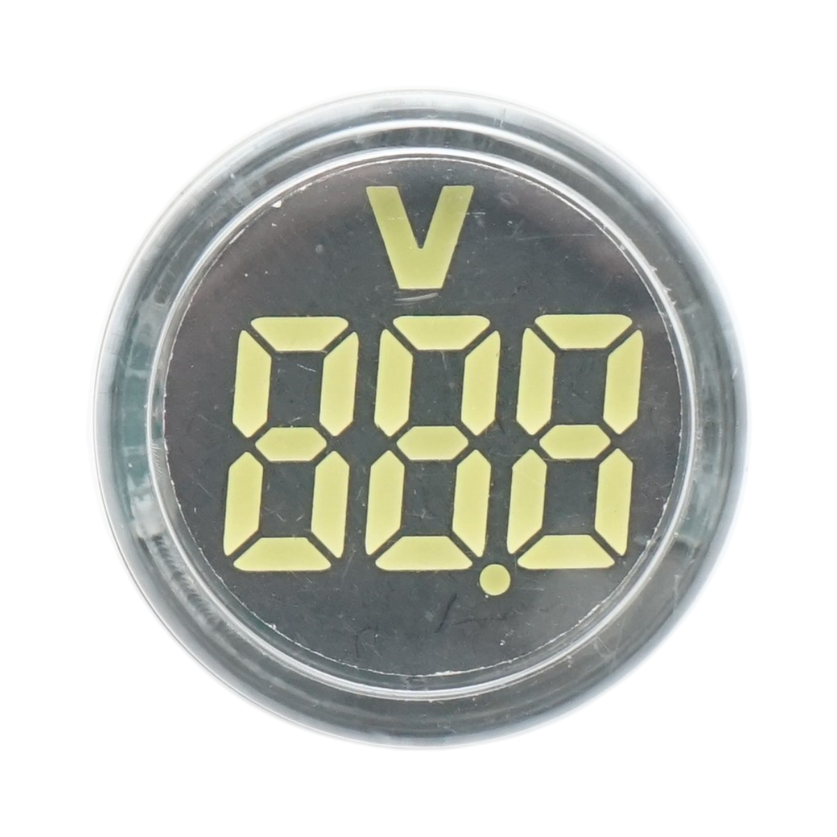Indicatore digitale amperometro a LED bianco 50-500V AC Ø 22mm Breckner Germany - immagine 2