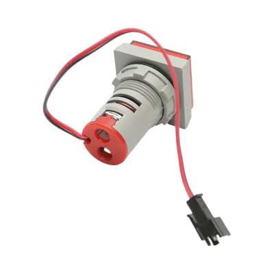 Indicatore digitale amperometro a LED rosso 0-100A, 220V/380V Ø 22mm Breckner Germany - immagine 4