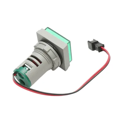 Indicatore digitale amperometro a LED verde 0-100A, 220V/380V Ø 22mm Breckner Germany - immagine 4
