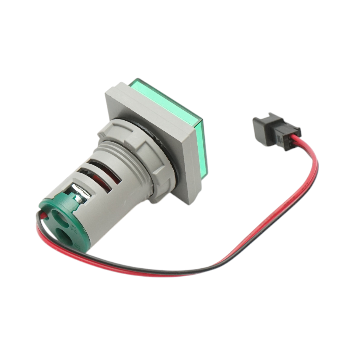 Indicatore digitale amperometro a LED verde 0-100A, 220V/380V Ø 22mm Breckner Germany - immagine 4