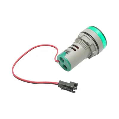 Indicatore digitale amperometro a LED verde 0-100A, 220V/380V Ø 22mm Breckner Germany - immagine 4