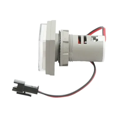 Indicatore digitale amperometro e voltmetro LED bianco 0-100A/50-500V AC Ø 22mm Breckner Germany - immagine 4