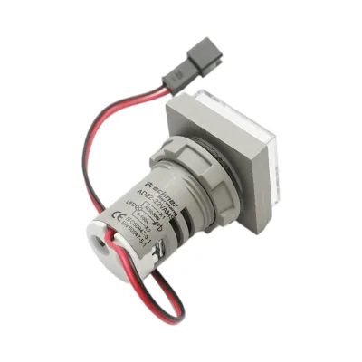 Indicatore digitale amperometro e voltmetro LED bianco 0-100A/50-500V AC Ø 22mm Breckner Germany - immagine 3