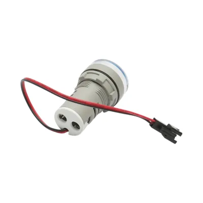 Indicatore digitale amperometro e voltmetro LED bianco 0-100A/50-500V AC Ø 22mm Breckner Germany - immagine 4