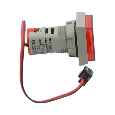 Indicatore digitale amperometro e voltmetro LED rosso 0-100A/50-500V AC Ø 22mm Breckner Germany - immagine 3