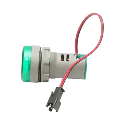 Indicatore digitale amperometro e voltmetro LED verde 0-100A/50-500V AC Ø 22mm Breckner Germany - immagine 4