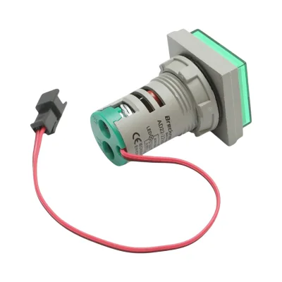 Indicatore digitale di frequenza, amperometro, voltmetro LED verde 0-99Hz/0-100A/50-500V AC Ø 22mm Breckner Germany - immagine 4