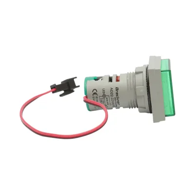 Indicatore digitale di frequenza, amperometro, voltmetro LED verde 0-99Hz/0-100A/50-500V AC Ø 22mm Breckner Germany - immagine 3
