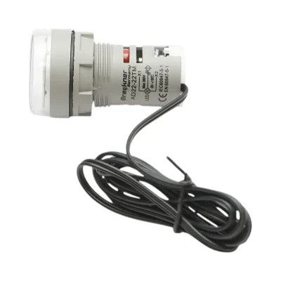 Indicatore digitale di temperatura con sonda LED bianca 220V/380V AC Ø 22mm Breckner Germany - immagine 4