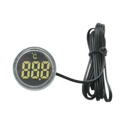 Indicatore digitale di temperatura con sonda LED bianca 220V/380V AC Ø 22mm Breckner Germany - immagine 3