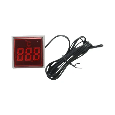 Indicatore digitale di temperatura con sonda LED rossa 220V/380V AC Ø 22mm Breckner Germany - immagine 3