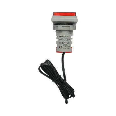 Indicatore digitale di temperatura con sonda LED rossa 220V/380V AC Ø 22mm Breckner Germany - immagine 4
