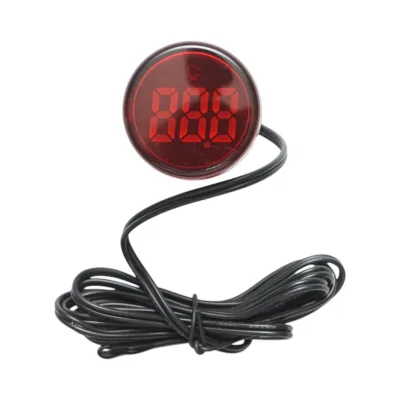 Indicatore digitale di temperatura con sonda LED rossa 220V/380V AC Ø 22mm Breckner Germany - immagine 2