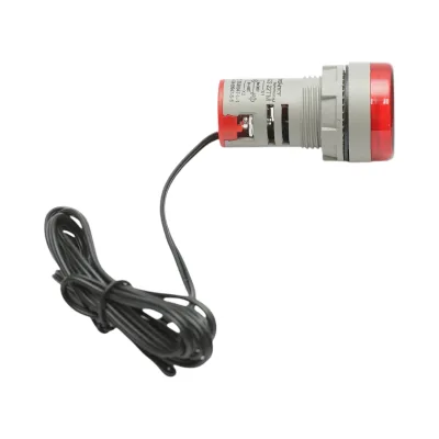 Indicatore digitale di temperatura con sonda LED rossa 220V/380V AC Ø 22mm Breckner Germany - immagine 4