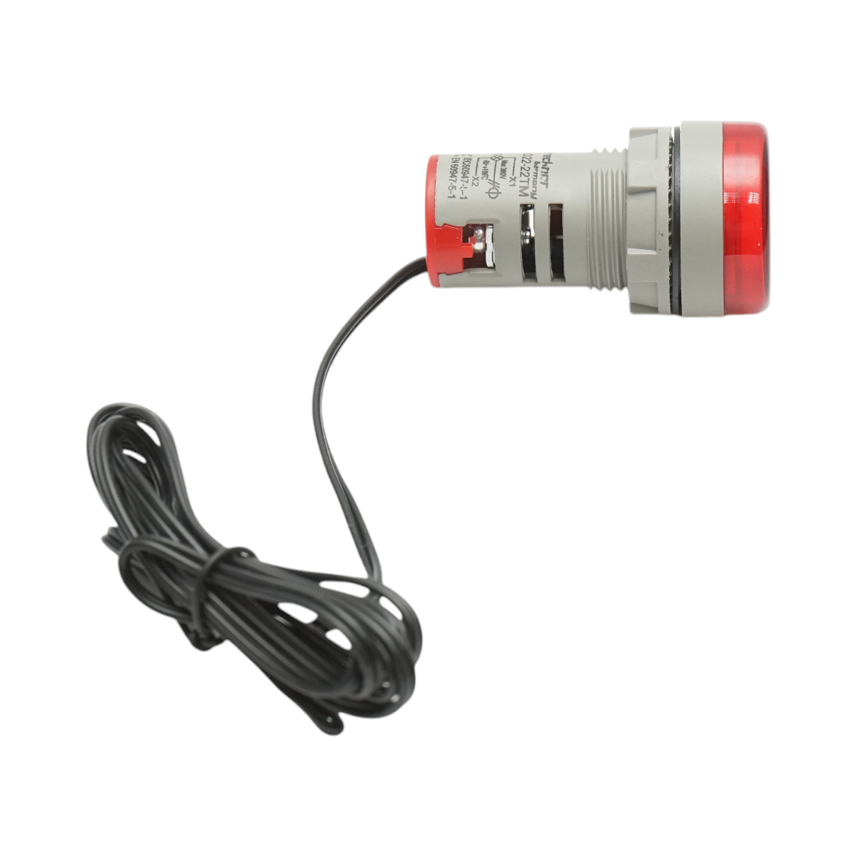Indicatore digitale di temperatura con sonda LED rossa 220V/380V AC Ø 22mm Breckner Germany - immagine 4