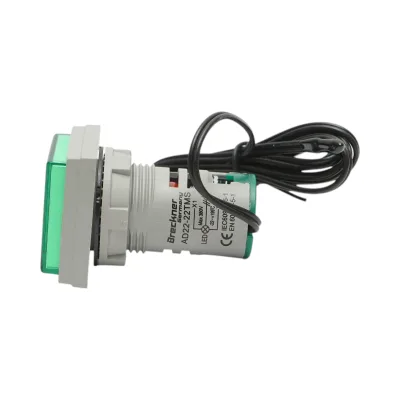 Indicatore digitale di temperatura con sonda LED verde 220V/380V AC Ø 22mm Breckner Germany - immagine 4