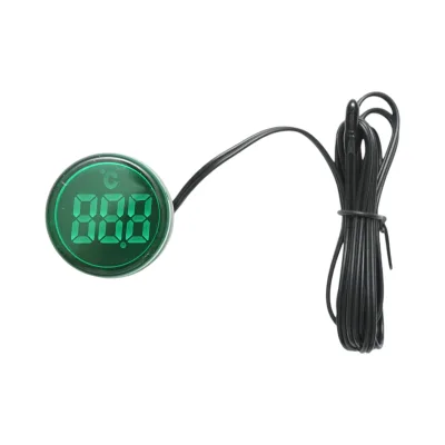Indicatore digitale di temperatura con sonda LED verde 220V/380V AC Ø 22mm Breckner Germany - immagine 2