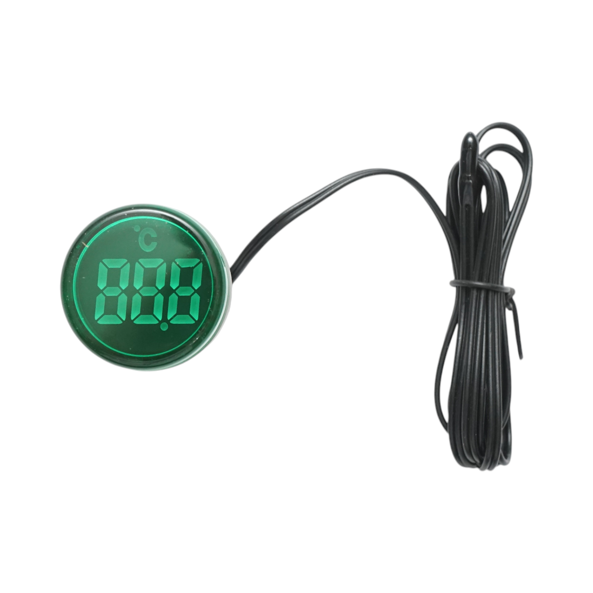 Indicatore digitale di temperatura con sonda LED verde 220V/380V AC Ø 22mm Breckner Germany - immagine 2