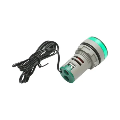 Indicatore digitale di temperatura con sonda LED verde 220V/380V AC Ø 22mm Breckner Germany - immagine 4