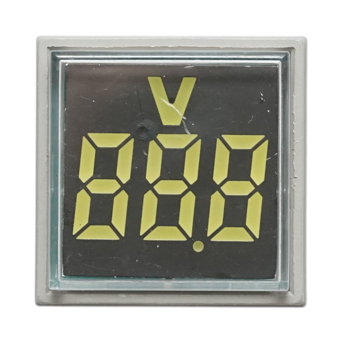 Indicatore digitale voltmetro a LED bianco 50-500V AC Ø 22mm Breckner Germany - immagine 2