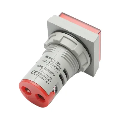Indicatore digitale voltmetro a LED rosso 50-500V AC Ø 22mm Breckner Germany - immagine 3