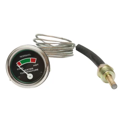 Indicatore meccanico della temperatura dell'acqua con sonda Massey Ferguson OEM K11638, 1078125M91, 180727M91, 180727M92, 180727M93, 881369M91, 881396M91, 899455M91, 1850512M93 - immagine 2