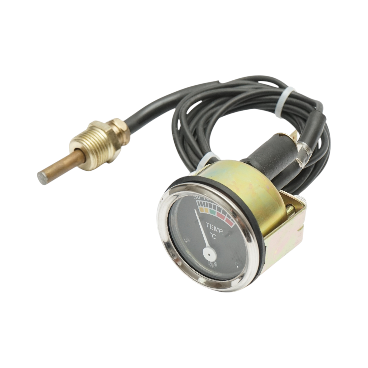 Indicatore meccanico della temperatura dell'acqua con sonda per Massey Ferguson, Landini 9500, codice OEM 1822732M91, 1822732M92, 1822732M93 - immagine 3