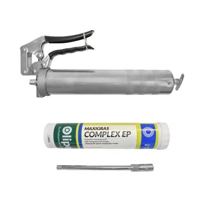 Ingrassatore Manuale Pistola per Grasso, Set Pistola e Cartuccia, Grasso Universale Pistola per ingrassare con manico + tubo di grasso