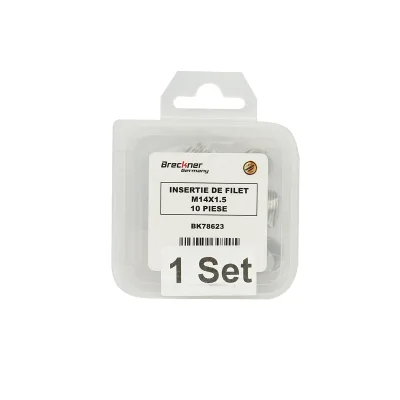 Inserto a spirale per riparazione filettature M14x1,5mm 10 pezzi Breckner Germany - immagine 4