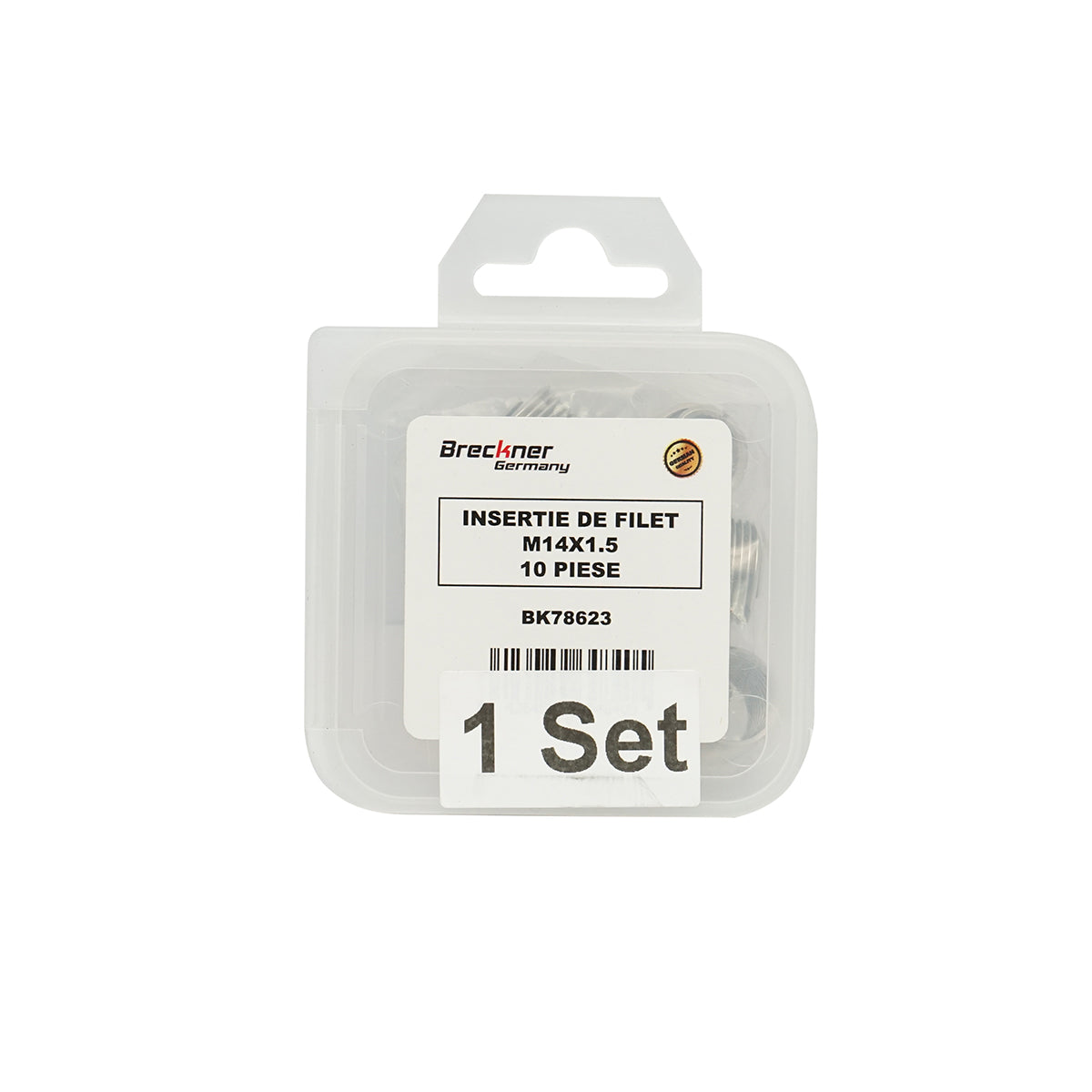 Inserto a spirale per riparazione filettature M14x1,5mm 10 pezzi Breckner Germany - immagine 4