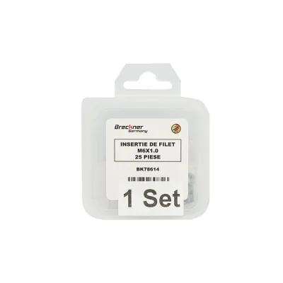 Inserto a spirale per riparazione filettature M6x1,0mm 25 pezzi Breckner Germany - immagine 4