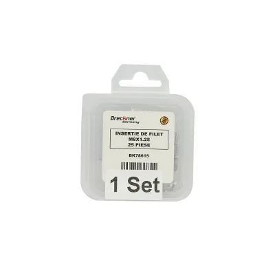 Inserto a spirale per riparazione filettature M8x1,25mm 25 pezzi Breckner Germany - immagine 4