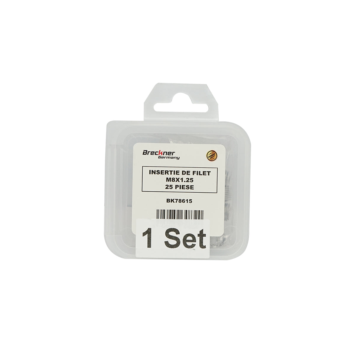 Inserto a spirale per riparazione filettature M8x1,25mm 25 pezzi Breckner Germany - immagine 4