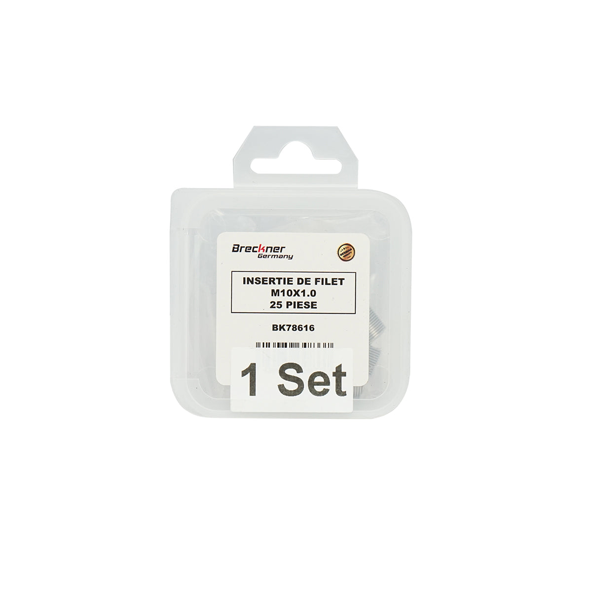 Inserto elicoidale per riparare filetti M10x1.0mm 25 pezzi Breckner Germany - immagine 4