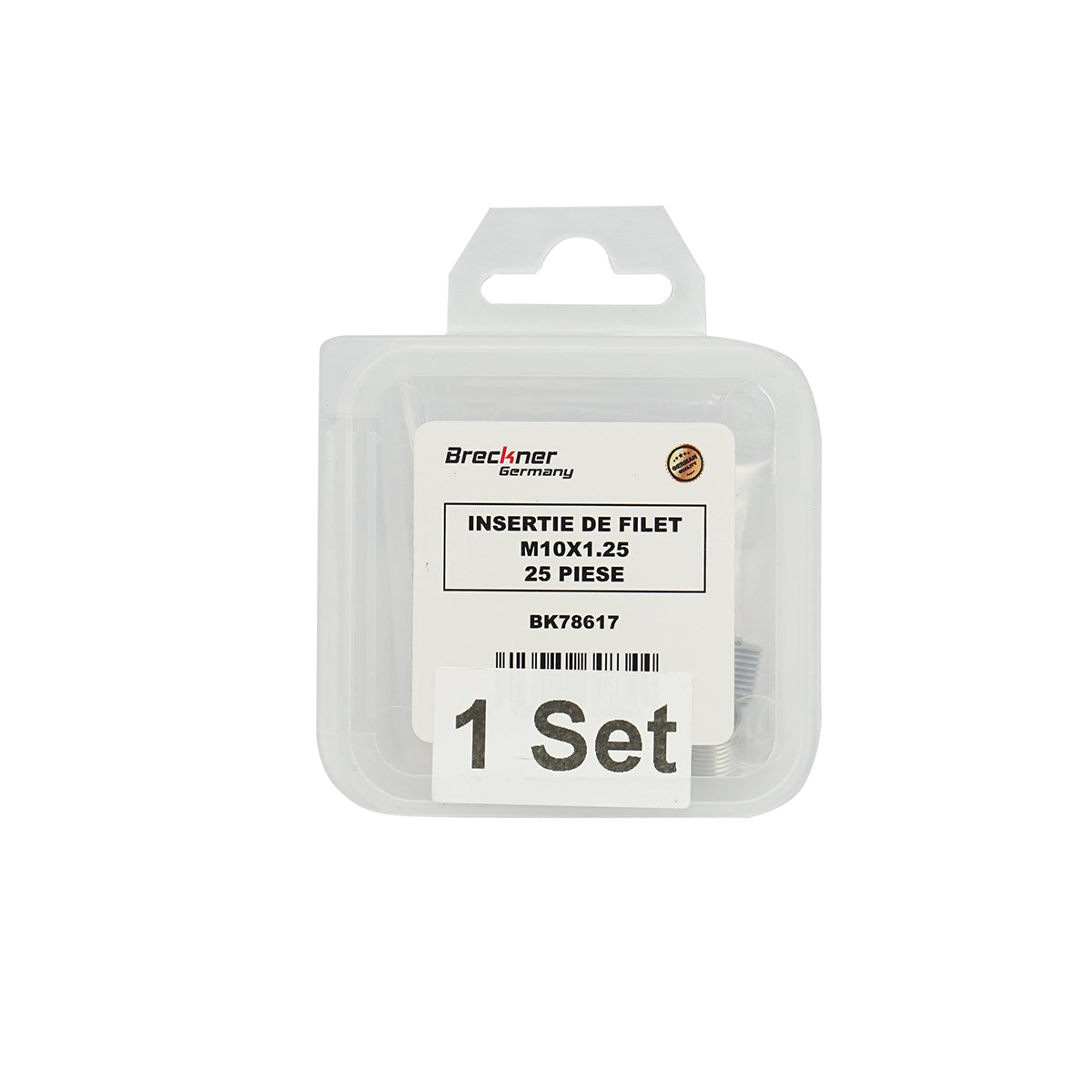 Inserto elicoidale per riparare filetti M10x1.25mm 25 pezzi Breckner Germany - immagine 4